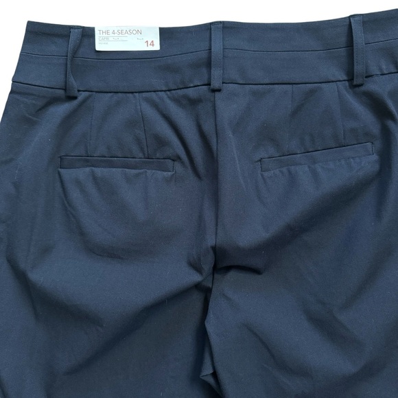Lane Bryant Sz 14 Capri Pants 4 Season Collection Flex Magic Waistband Navy NWT - Picture 11 of 12